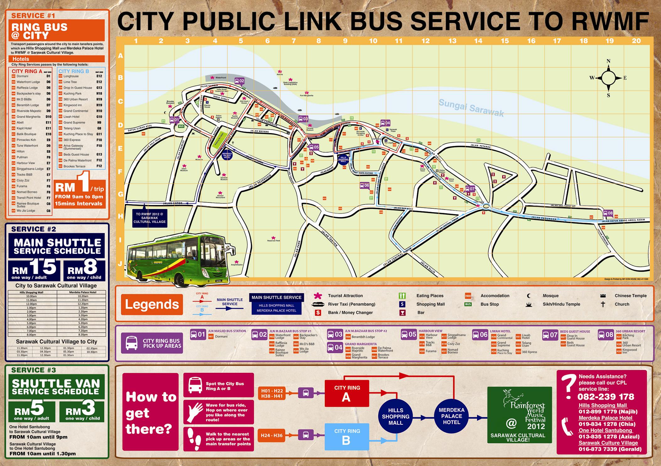 Kuching City Map