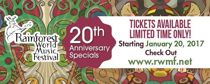 Rainforest World Music Festival offers special RM88.80 for its 20th Anniversary