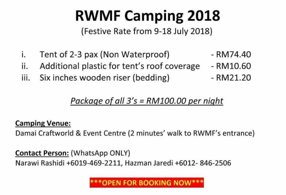 RWMF2018 Camping