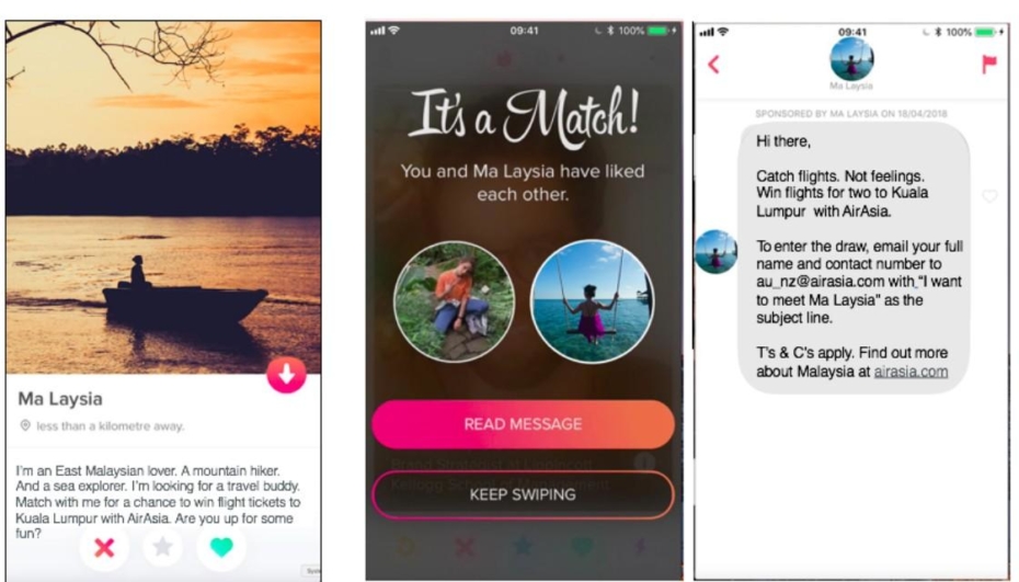 AirAsia takes to Tinder to look for Travel Lovers